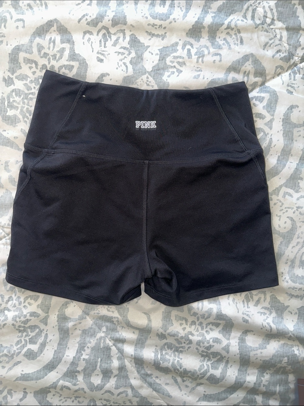 PINK Victoria's Secret Black High-Rise Shorts